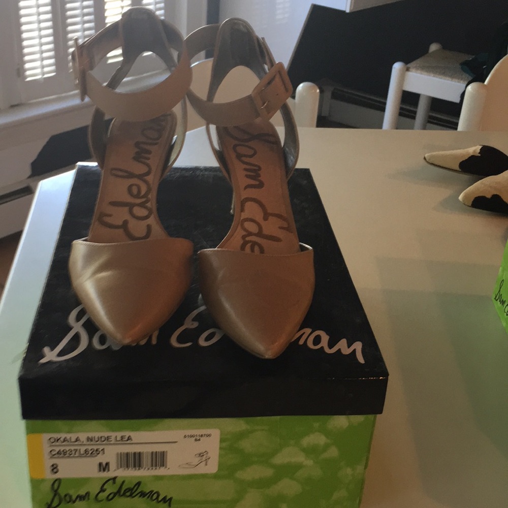 Sam Edelman Okala nude heels size 8